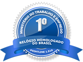 O primeiro relógio de ponto homologado do Brasil.